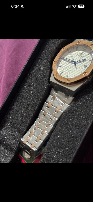 Reloj Tiong Elegante Oro y Plata