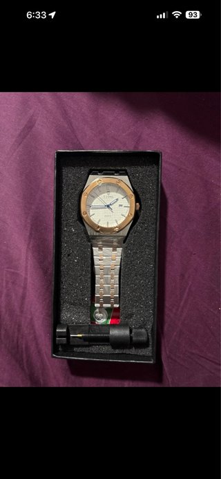 Reloj Tiong Elegante Oro y Plata