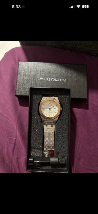 Reloj Tiong Elegante Oro y Plata
