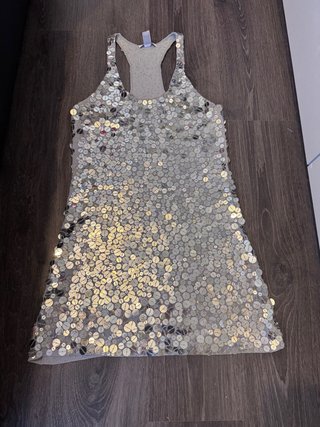 Vestido lentejuelas Mango Talla M