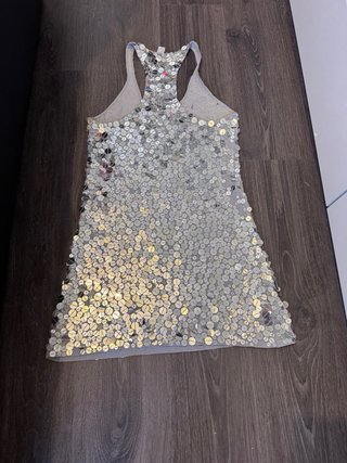 Vestido lentejuelas Mango Talla M