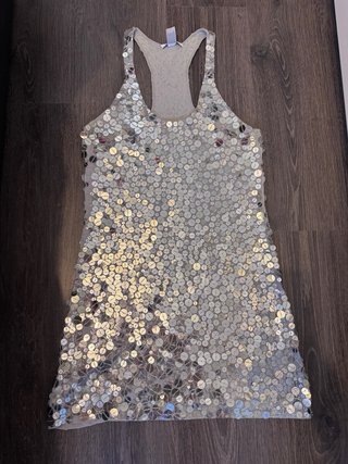 Vestido lentejuelas Mango Talla M