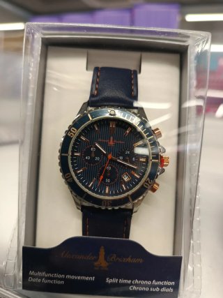Reloj Alexander Briham Multifunción Azul