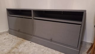 Mueble TV o habitación gris madera