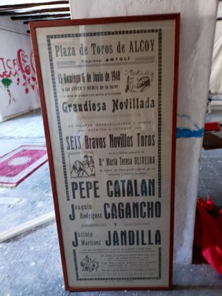 Cartel Toros Alcoy 1948