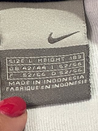 Chaqueta Nike Vintage 90s etiqueta gris
