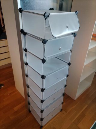 Zapatero Modular SONGMICS Blanco
