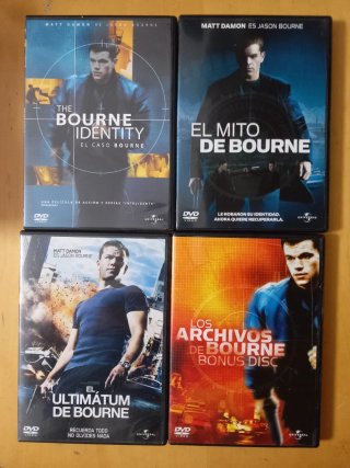 Pack 3 Películas DVD Saga Bourne + 1 BONUS DISC