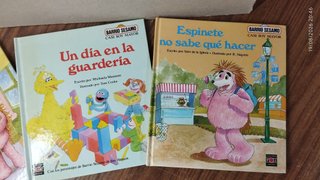 4 libros infantiles Barrio Sesamo, Espinete