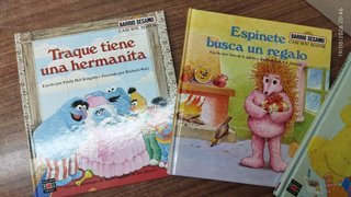 4 libros infantiles Barrio Sesamo, Espinete