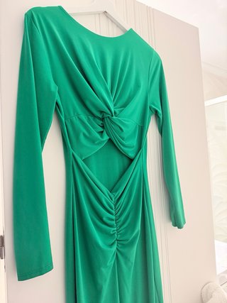 Vestido largo verde mujer