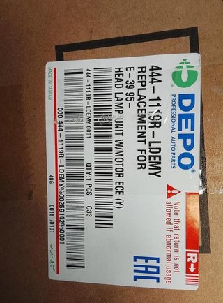 Faro derecho 15214000 bmw serie 5 6133