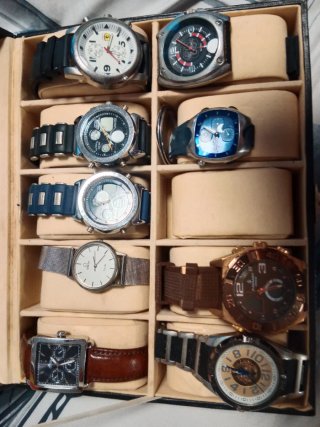 Caja de relojes para 12 piezas