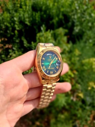 Rolex Day-Date Verde Dorado