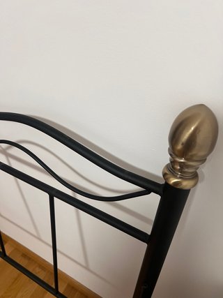 Cabecero de hierro para cama de 90cm