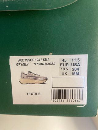 Zapatillas Lacoste Grises y Plateadas Talla 45