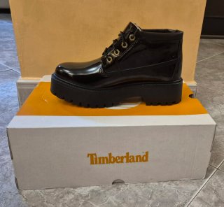 Timberland Stivaletti Chukka Donna Pelle Neri