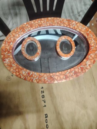 Conjunto de 3 espejos decorativos pop art