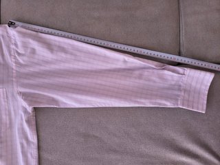 Camisa cuadros rosa manga larga hombre