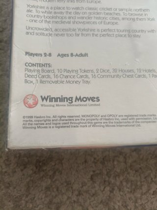 Monopoly Edición Yorkshire 1999