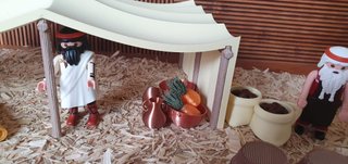 Escena Jaima y torre diorama Playmobil