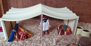 Escena Jaima y torre diorama Playmobil