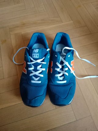 Zapatillas New Balance 373 Azul/Naranja