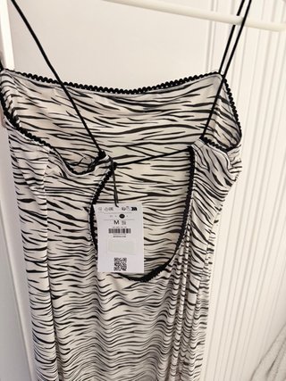 Vestido estampado cebra mujer