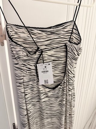 Vestido estampado cebra mujer