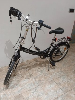 Bicicleta Plegable Amat Nautic Negra