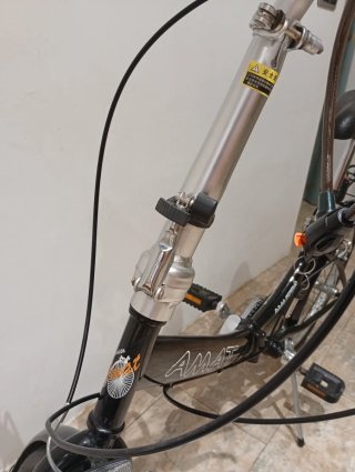 Bicicleta Plegable Amat Nautic Negra