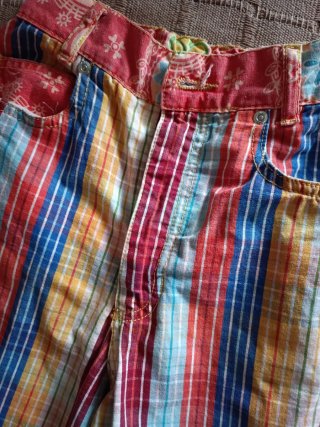 Pantalón infantil rayas multicolor