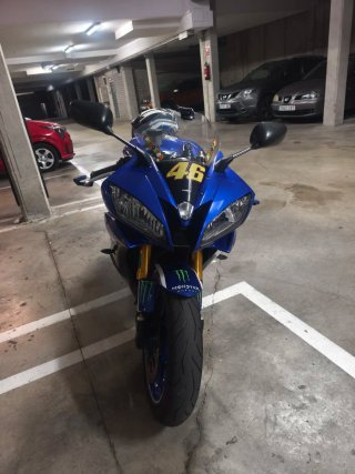 Yamaha R6R Sportbike Azul/Verde