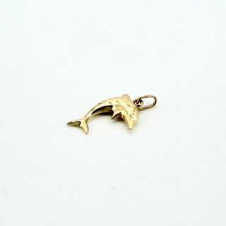 Colgante Delfin de oro de 18k, 0.44 g.