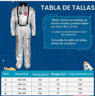 Disfraz Astronauta Plateado