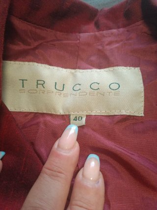 Blazer burdeos Mujer Trucco