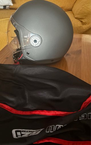 Casco Moto NZI con Visera y Bolsa