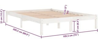 Cama de matrimonio 180cm x 200cm con cabecero.