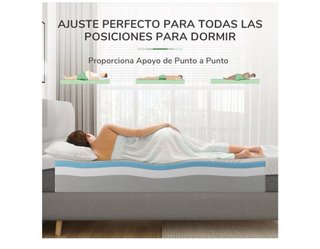 Cama de matrimonio 180cm x 200cm con cabecero.