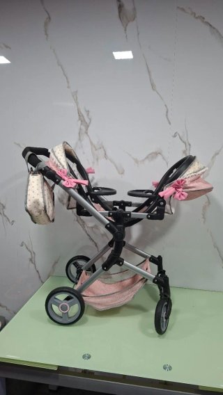 Silla de paseo gemelar para muñecas