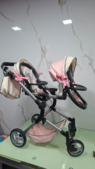 Silla de paseo gemelar para muñecas
