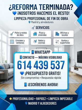 LIMPIEZA DE FIN DE OBRAS