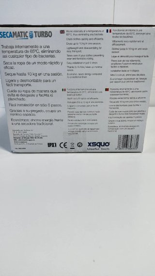 Secadora de Ropa Portátil Secamatic Turbo
