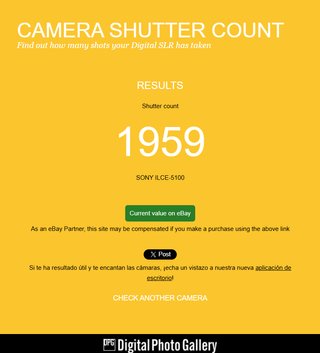 1.959 DISPAROS Sony Alpha 5100 con objetivo kit