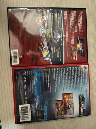Películas Cars 1 y 2 DVD