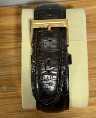 Reloj Cronógrafo Guess Acero Dorado y Piel Marrón