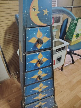 Cajonera de madera estilo bohemio