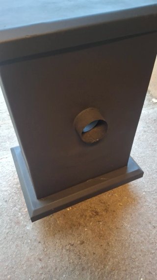 Estufa de leña con gran horno