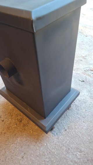 Estufa de leña con gran horno