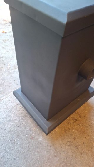 Estufa de leña con gran horno